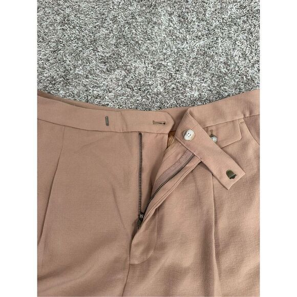 NWT Madewell The Rosedale High-Rise Straight Pants Crepe Carved Wood Tan 14 Tall - Picture 12 of 14